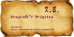 Krajczár Brigitta névjegykártya